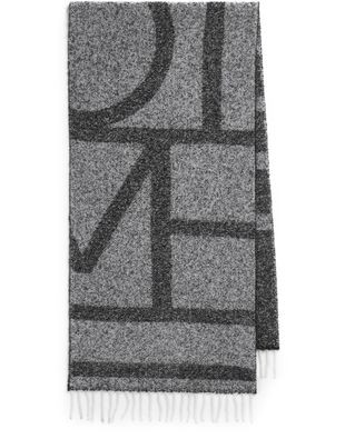 Jacquard monogram scarf - TOTEME | 24S US