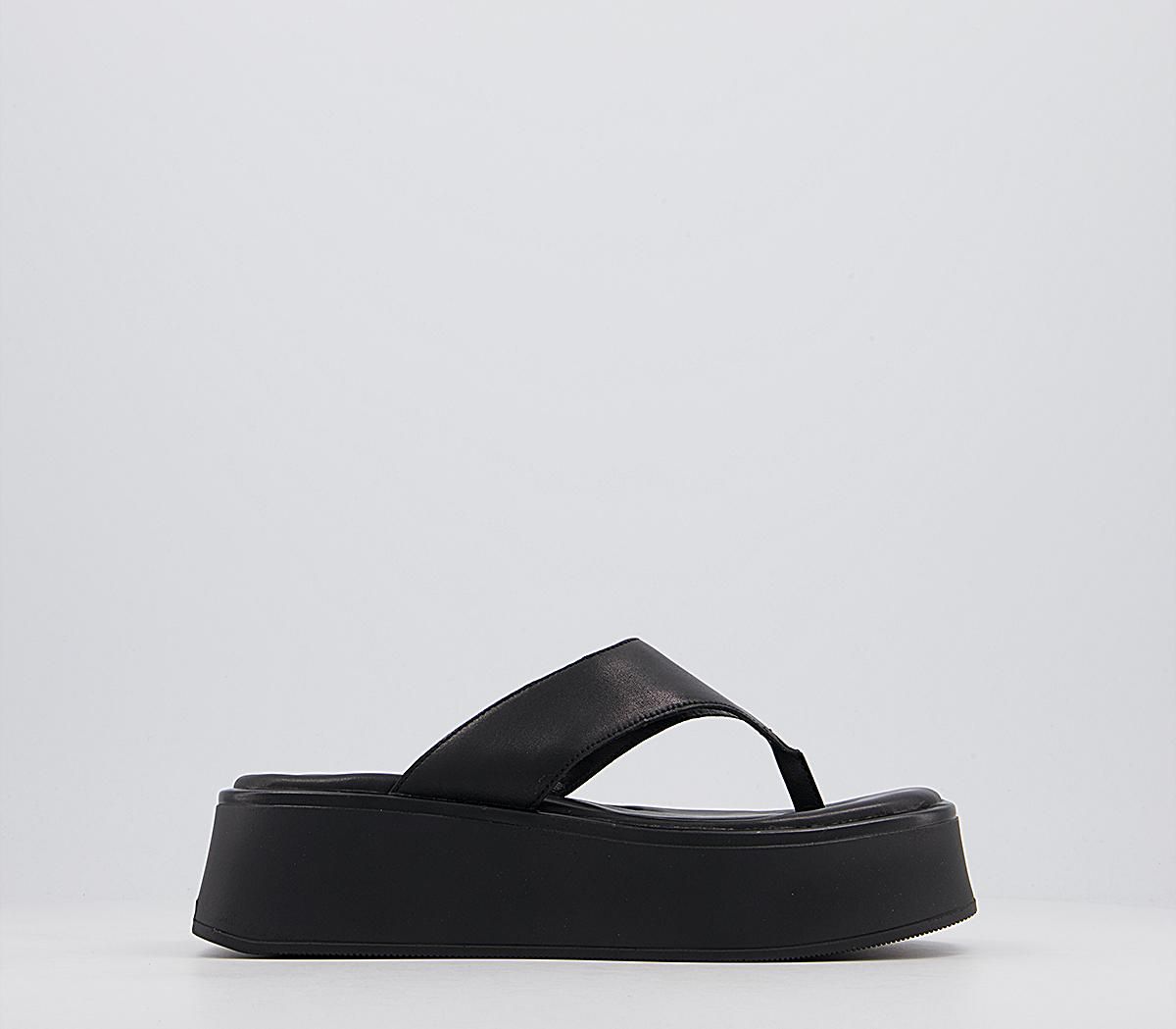 Vagabond Shoemakers Courtney Toe Thong Sandals Black - Women’s Sandals | OFFICE London (UK)