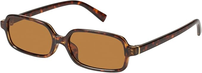 mosanana Trendy Rectangle Sunglasses for Women Retro 90s Style Small Narrow MS52479 | Amazon (US)