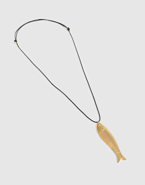 Fish Comb Charm Necklace | Madewell