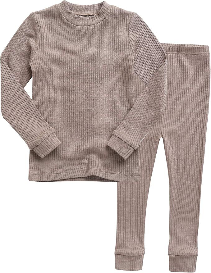 VAENAIT BABY 12M-12Years Unisex Girls & Boys Long Soft Rib Knit Shirring Ribbing Tencel Fabric Sl... | Amazon (US)
