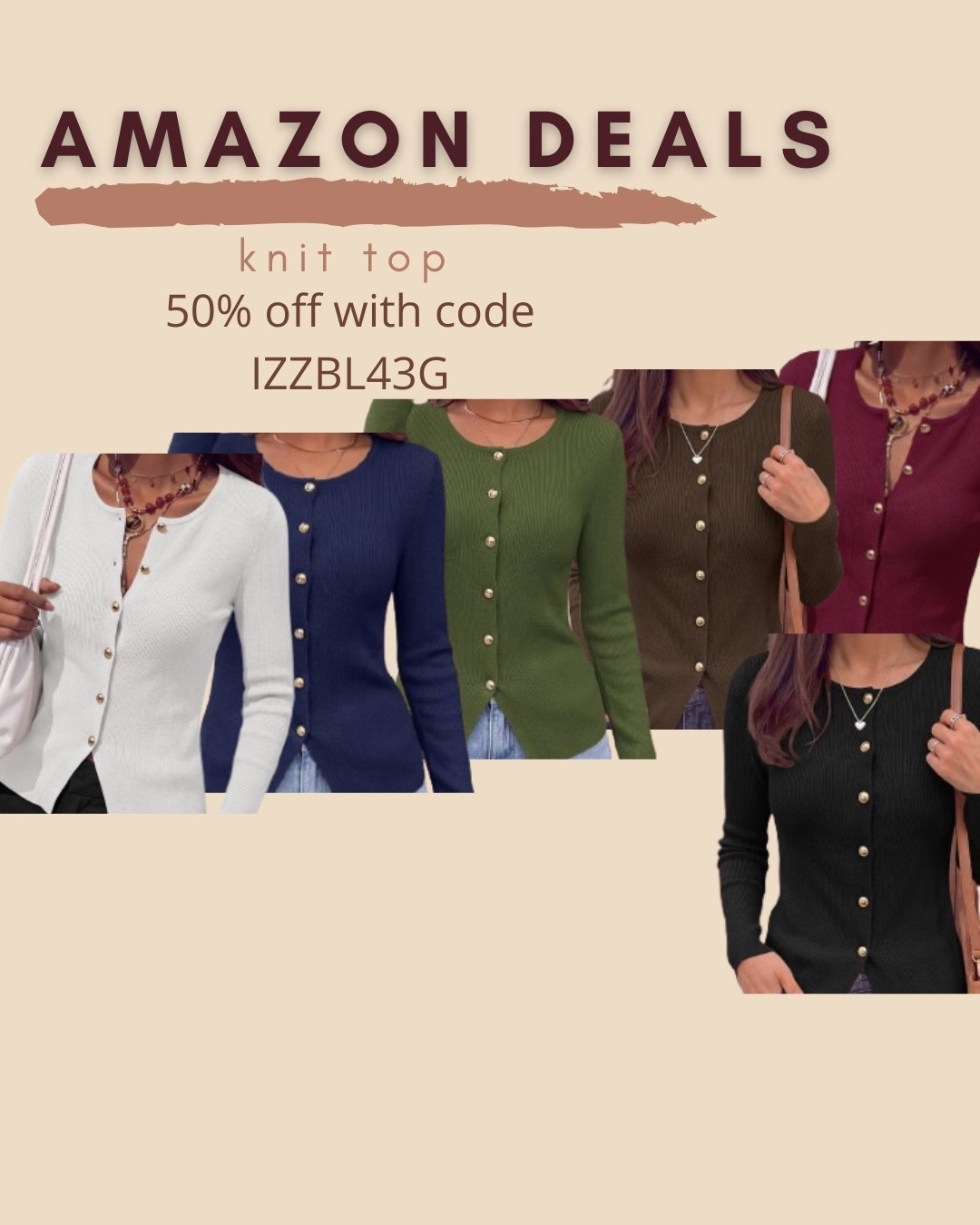 $10 ends 9/23

Amazon fashion
Amazon deals
Cardigan
Button top
Ribbed top
Fall fashion

#LTKSaleAlert