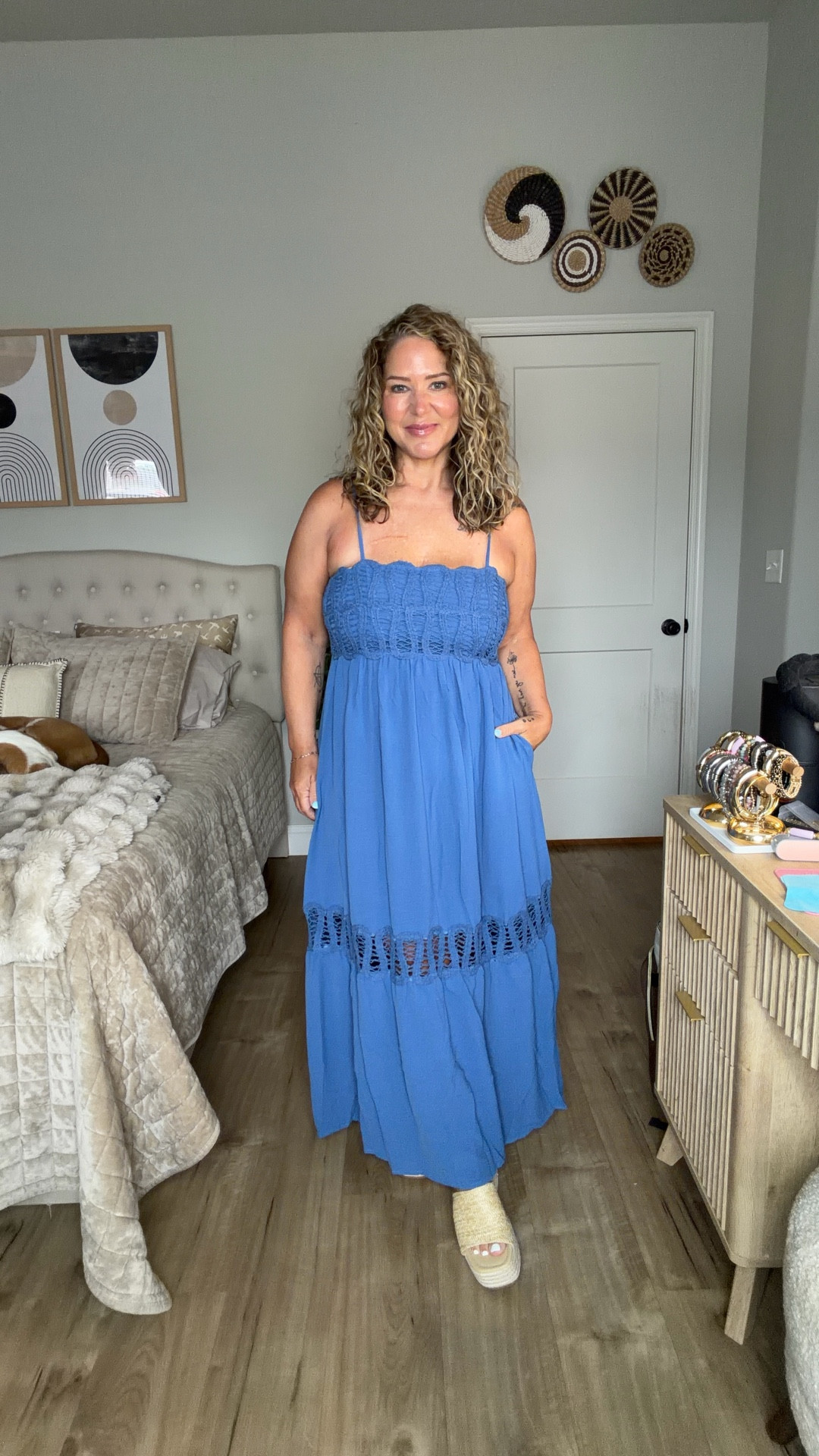 Size large in all 

#LTKMidsize #LTKOver40 #LTKPetite