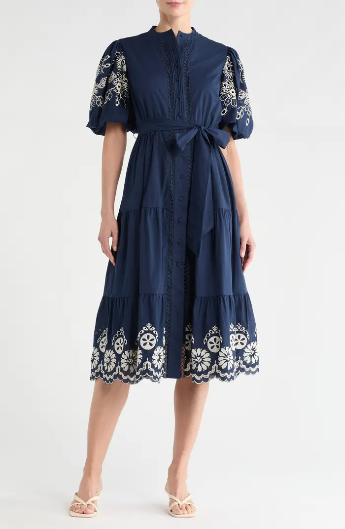 Love By Design Long Beach Embroidered Shirtdress | Nordstromrack | Nordstrom Rack