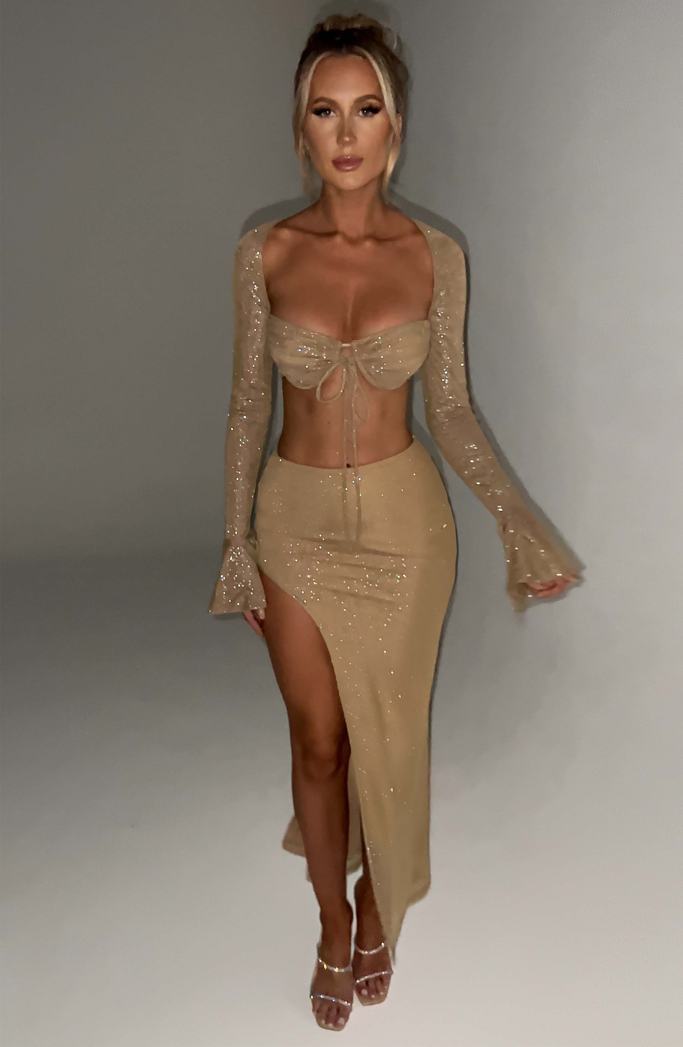 Priscilla Top - Gold Sparkle | Babyboo (global)