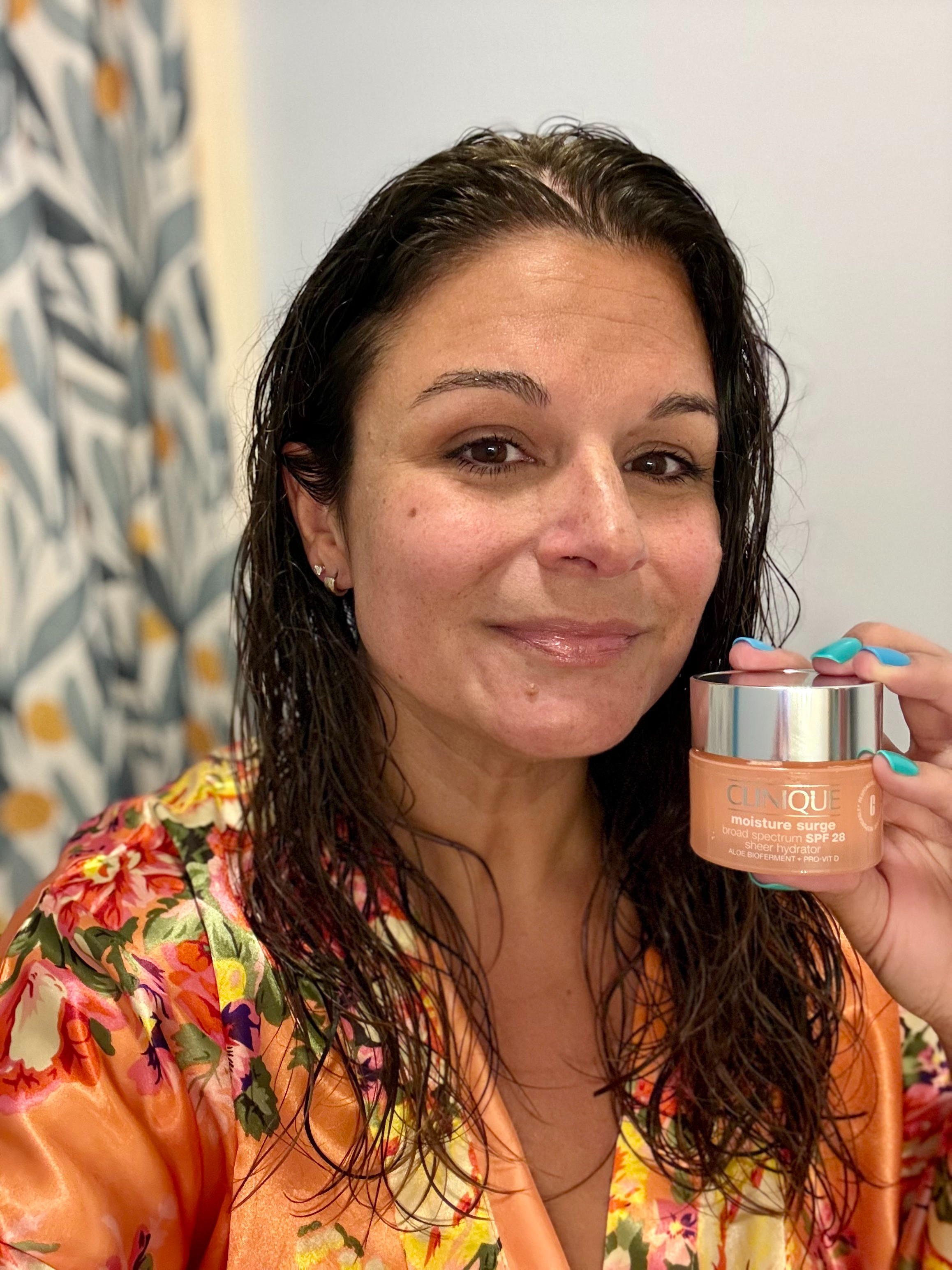 #kohlspartner Fresh out of the shower, robe on, and 5 uninterrupted minutes to myself. ✨

The Clinique Moisture Surge SPF 28 Sheer Hydrator has been my go-to this summer. I love that it gives me lightweight hydration plus SPF in one step, making it easy to be more mindful about sun exposure without adding another product to my routine.

It's moisturizing, comfortable, and doesn't leave a white cast—exactly what I want for busy summer days outside with the kids.

Part of the Sephora at Kohl's Summer Deals event happening now. Plus, earn $10 Kohl's Cash for every $50 spent.

Clinique Moisture Surge SPF 28 • Sephora at Kohl's • summer skincare • daily SPF • facial moisturizer • hydrating skincare • skincare for moms • lightweight moisturizer • beauty deals

 @kohls @sephora #liketkit #kohls #sephoraatkohls #clinique  

 #LTKgrwm #LTKmomlife #LTKBeauty