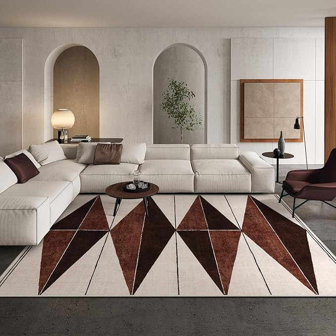 Moroccan 8x10 Area Rugs, Soft Geometric Washable Rugs 8x10 Rugs for Living Room, Non-Slip Farmhou... | Amazon (US)