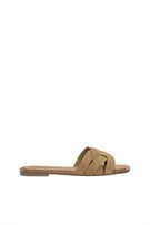 Leather flat sandals | PULL and BEAR UK