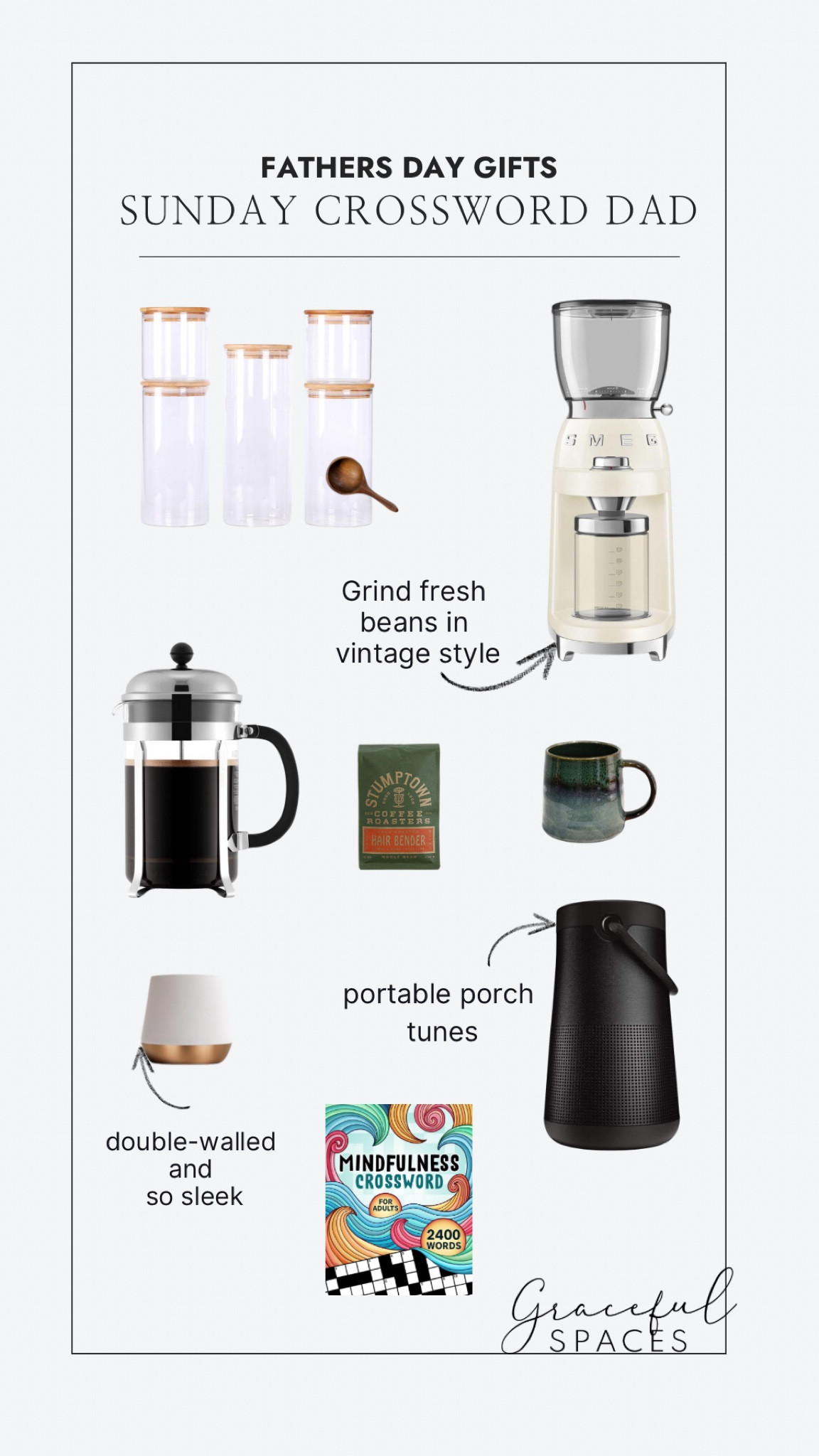 Father’s Day gift ideas for The Sunday Crossword Dad! This guy knows how to relax, play some chill music and sip his coffee with crossword or newspaper in hand. 


#giftideas #fathersday #coffeegifts #giftsfordad #music #crosswords

#LTKFindsUnder50 #LTKSeasonal #LTKGiftGuide