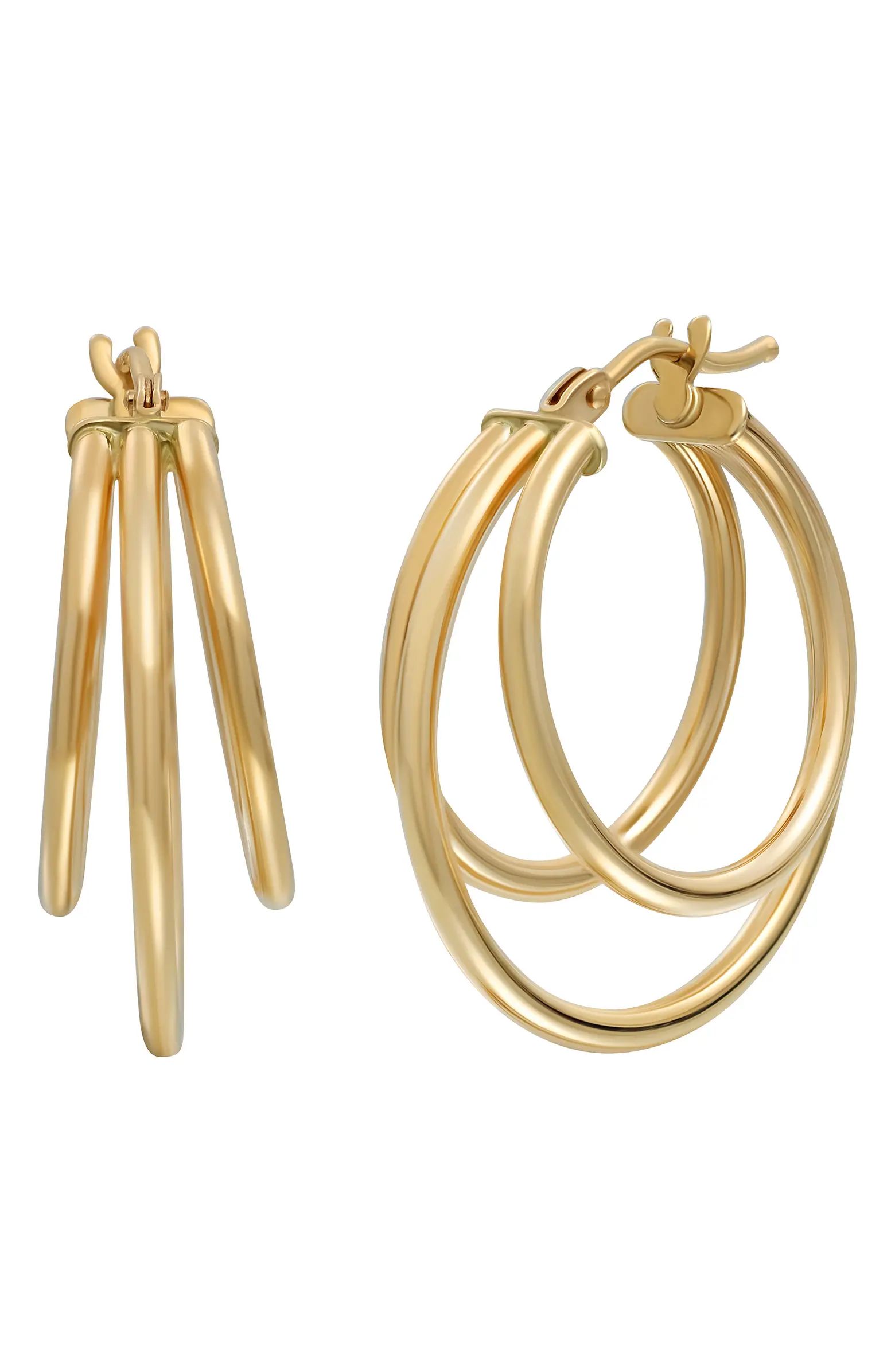 14K Gold Layered Hoop Earrings | Nordstrom