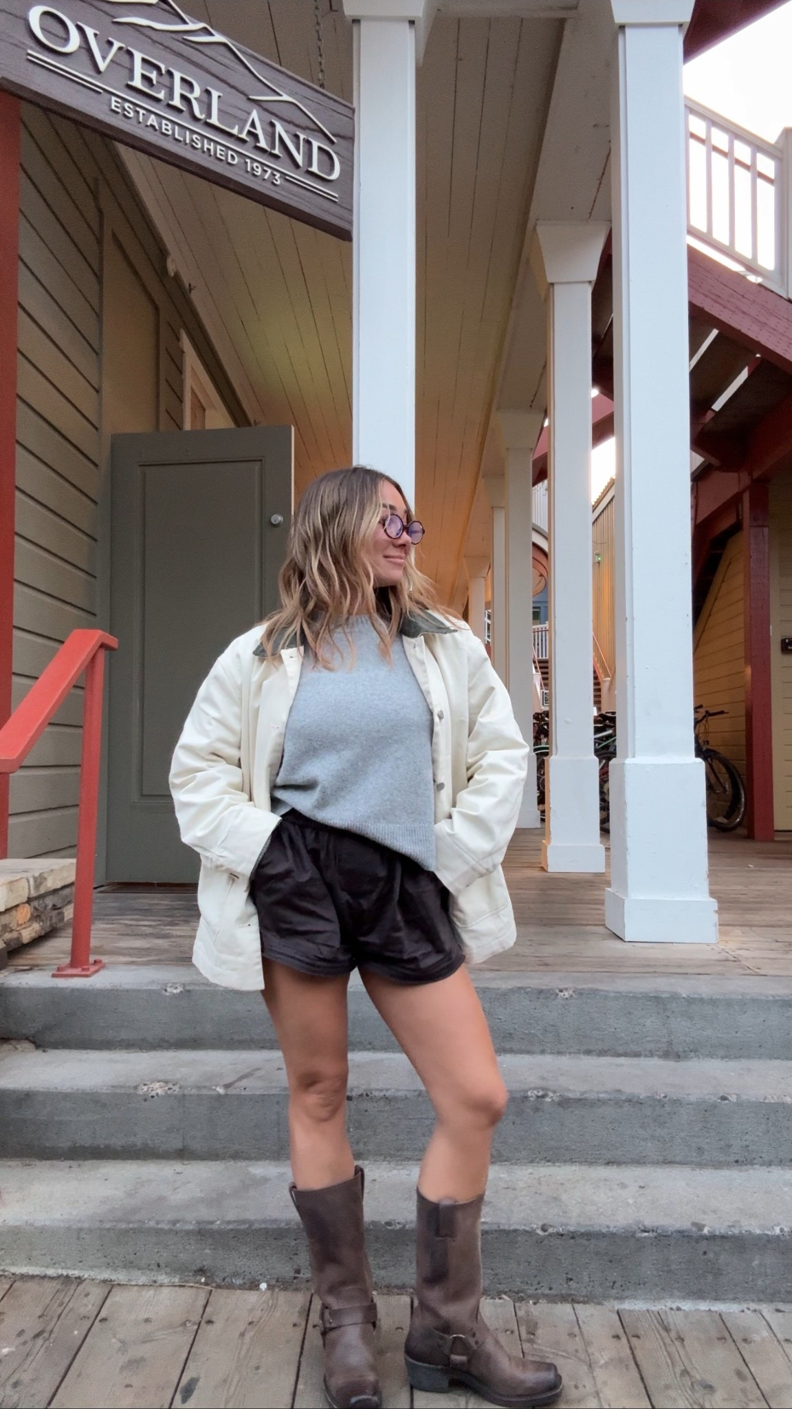 Fall ootd with a Barn jacket! Boxers size M, jacket is Daily drills (sold out) but linked an amazing similar one that’s a great price! sweater size small. Boots TTS 

Fall outfit, pre fall outfit, fall ootd