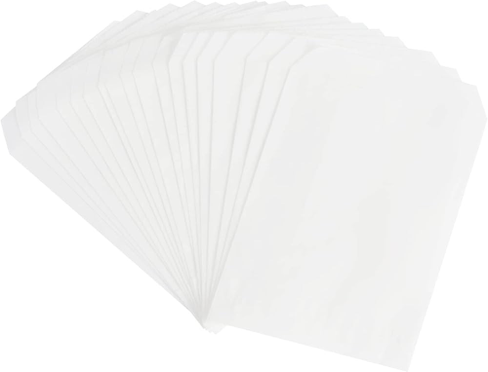 Tendwarm 100 Pcs 6x8 Inches Glassine Waxed Paper Bags Gift Bags | Amazon (US)