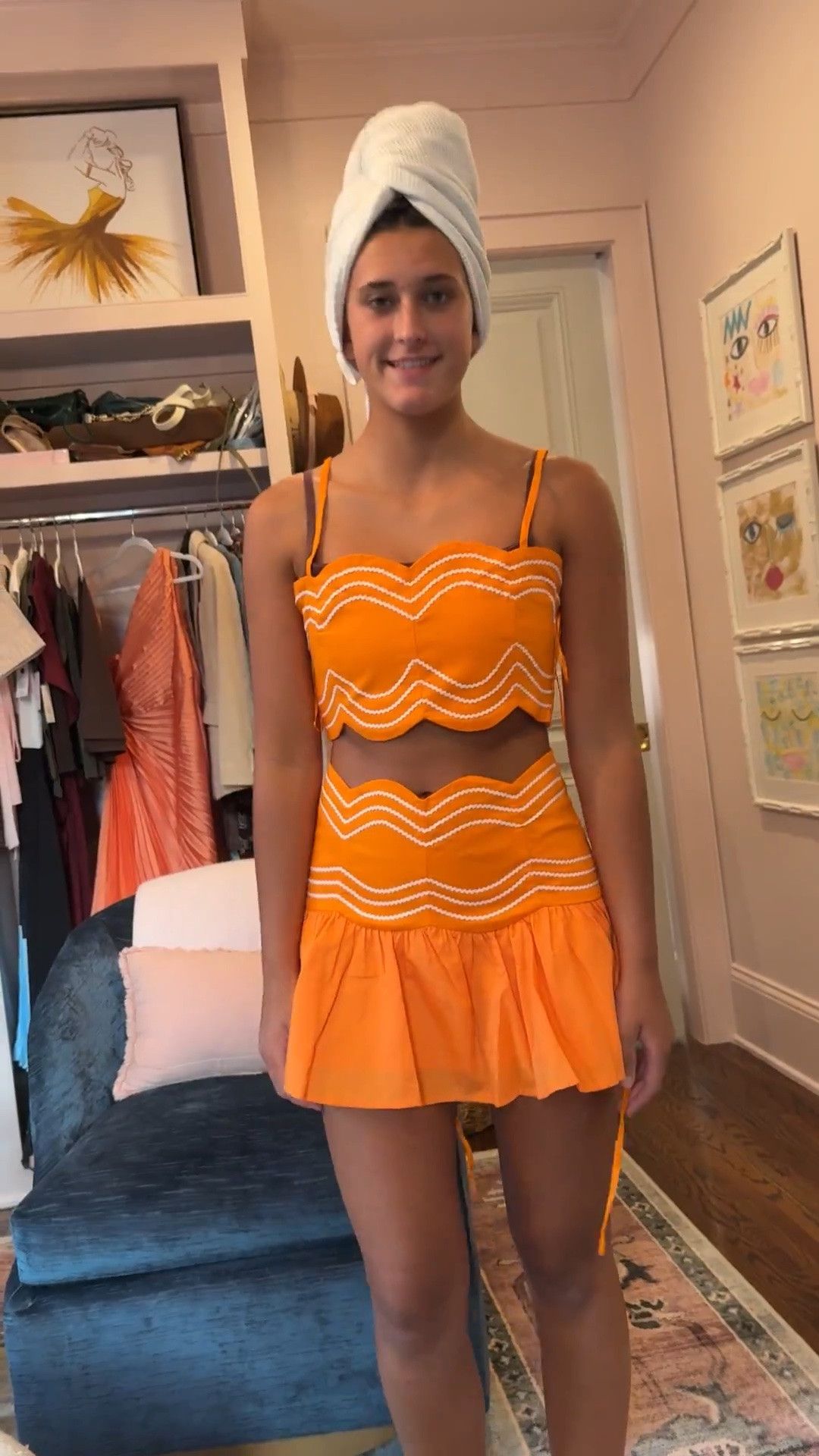 Such a cute set!! We are getting ready for football time in Tennessee! MC is wearing small.

#LTKSeasonal #LTKKids