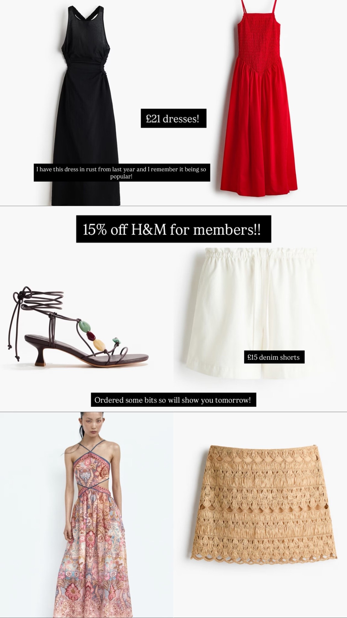 15% off H&M for members! 