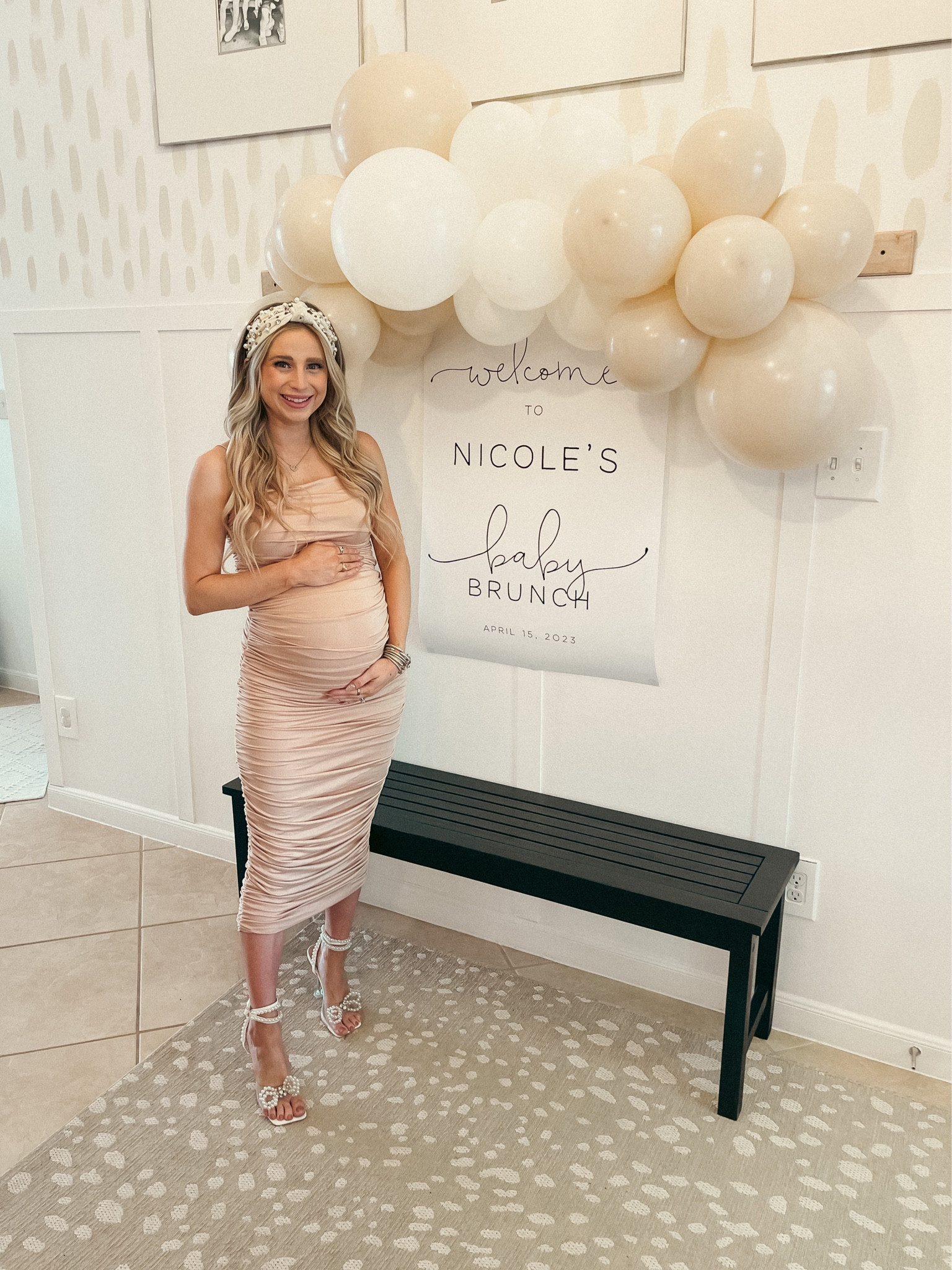 Gender neutral baby shower dress. Wearing a small and I’m 32 weeks pregnant, dress is stretchy!

Amazon baby shower dress. Gender neutral baby shower dress. Amazon dress. Amazon pedal heels.
Amazon headband 

#LTKunder50 #LTKbump #LTKFind