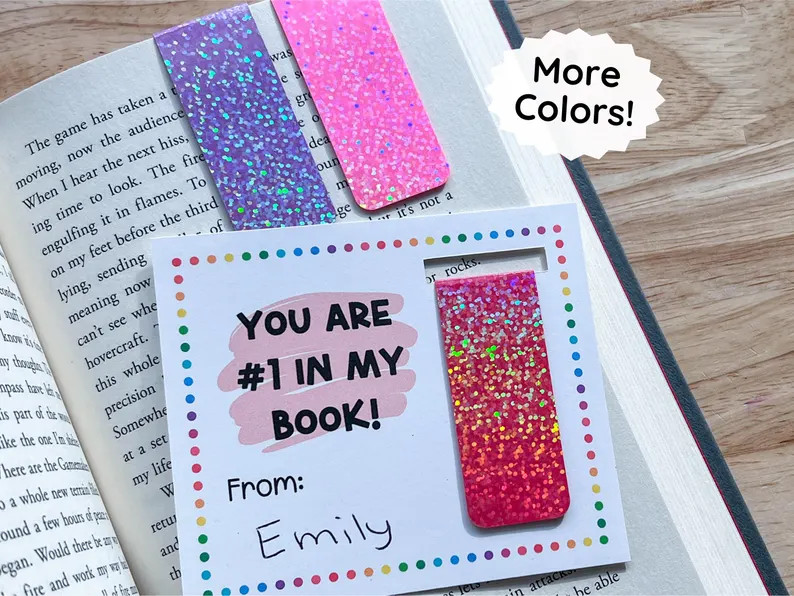 Bulk Valentines Day Favors for Kids, Magnetic Bookmarks for Students, Class Valentines for Classm... | Etsy (US)