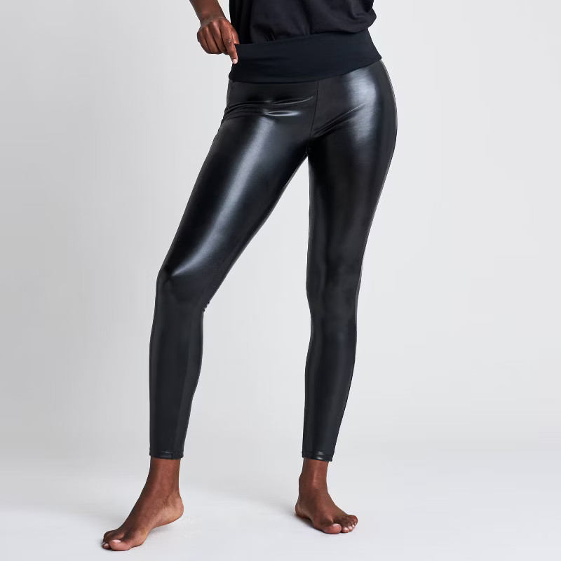 ASSETS by SPANX Women's All Over Faux Leather Leggings | Target