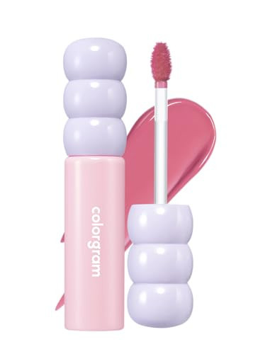 COLORGRAM Fruity Glass Tint 07 Shy Guava | Korean Long Lasting & Waterproof Lip Stain| Glossy Lip Gloss with Lovely Soft Pink Shade | Buildable, Blendable, Moisturizing, Non-Sticky | 0.11 Oz | Amazon (US)