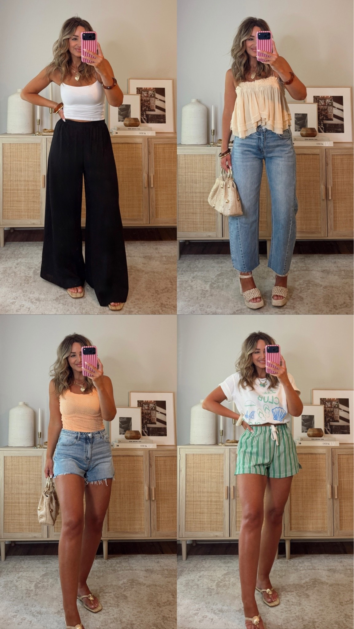 35% off with LEANN35, if expired use code LEANN30 what to wear all summer long ☀️🦋 fcasual daytime, weekend outfits, vacation dinners + summer events! wearing a size S in almost everything. size 27 jeans, M black pants, M jean skirt (this runs small, size up) vici, summer outfits, spring outfits @VICI

#LTKootd