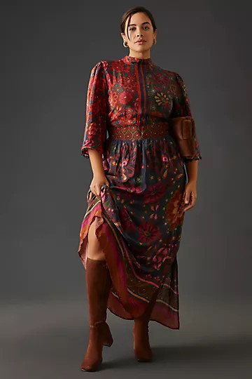 Farm x Anthropologie Mock-Neck Dress | Anthropologie (US)