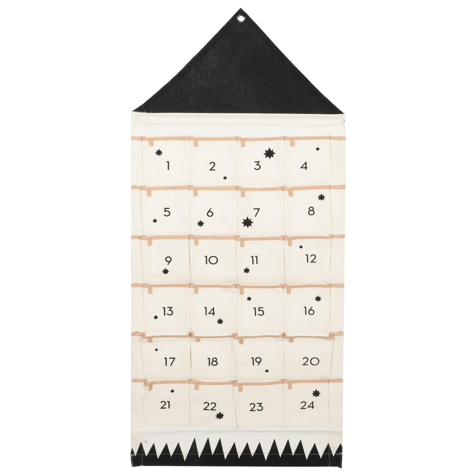Xmas Calendar Multi- Pockets Bag Christmas Advent Calendar Wall Hanging Bag Christmas Countdown C... | Amazon (US)