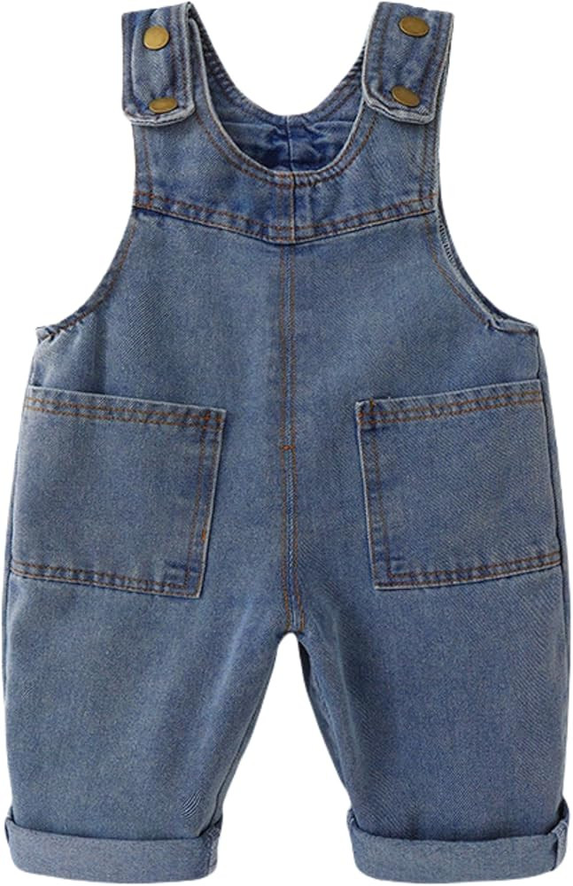 Ohrwurm Baby Denim Overall Toddler Soft Cute Workwear Bib Pants Jeans Jumpsuit | Amazon (US)