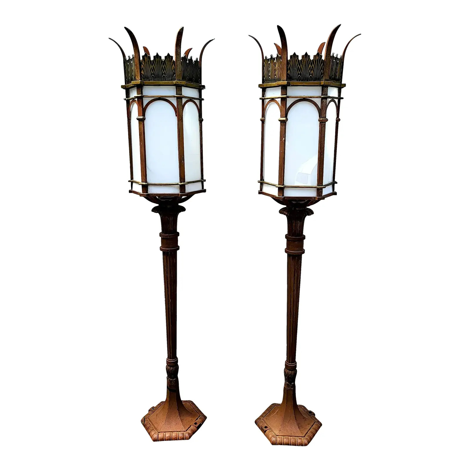 Dublin Gas Street Lights From the Guinness Estate - a Pair | Chairish