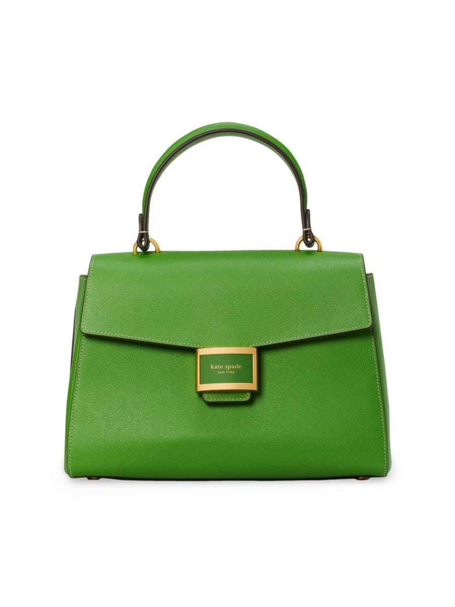 Medium Katy Textured Leather Top Handle Bag | Saks Fifth Avenue