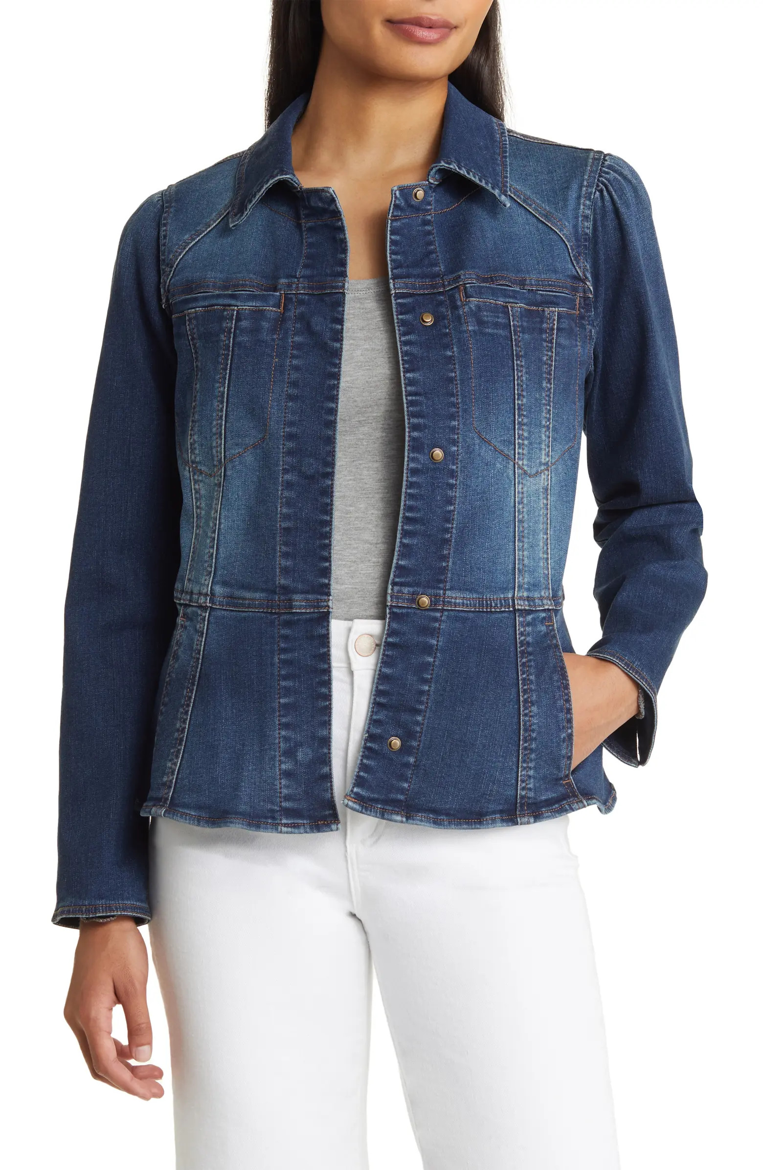 Peplum Denim Jacket | Nordstrom