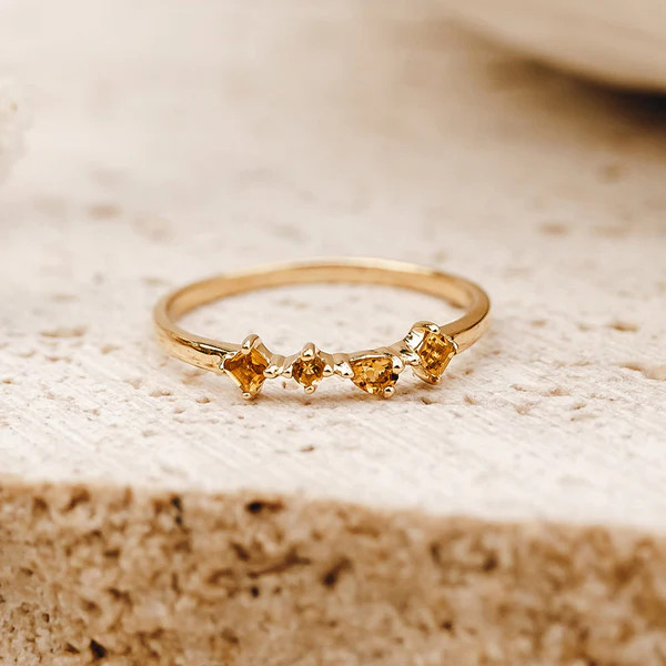 Citrine Ring - Ilse | Linjer