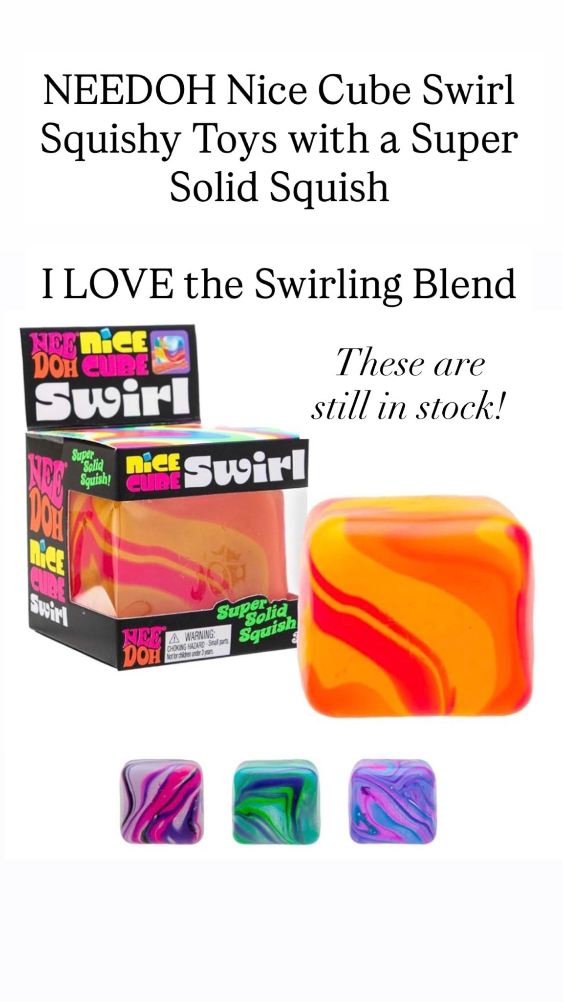 NEEDOH swirl squishy toys 

#LTKKids