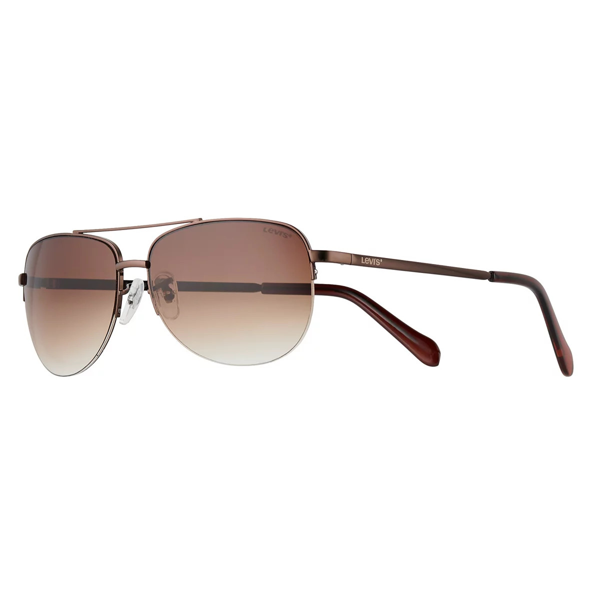 Men's Levi's® 60mm Wrapped Aviator Sunglasses | Kohl's