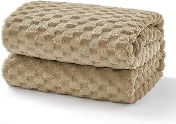 EXQ Home Fleece Throw Blanket for Couch or Bed - 3D Imitation Turtle Shell Jacquard Decorative Bl... | Amazon (US)