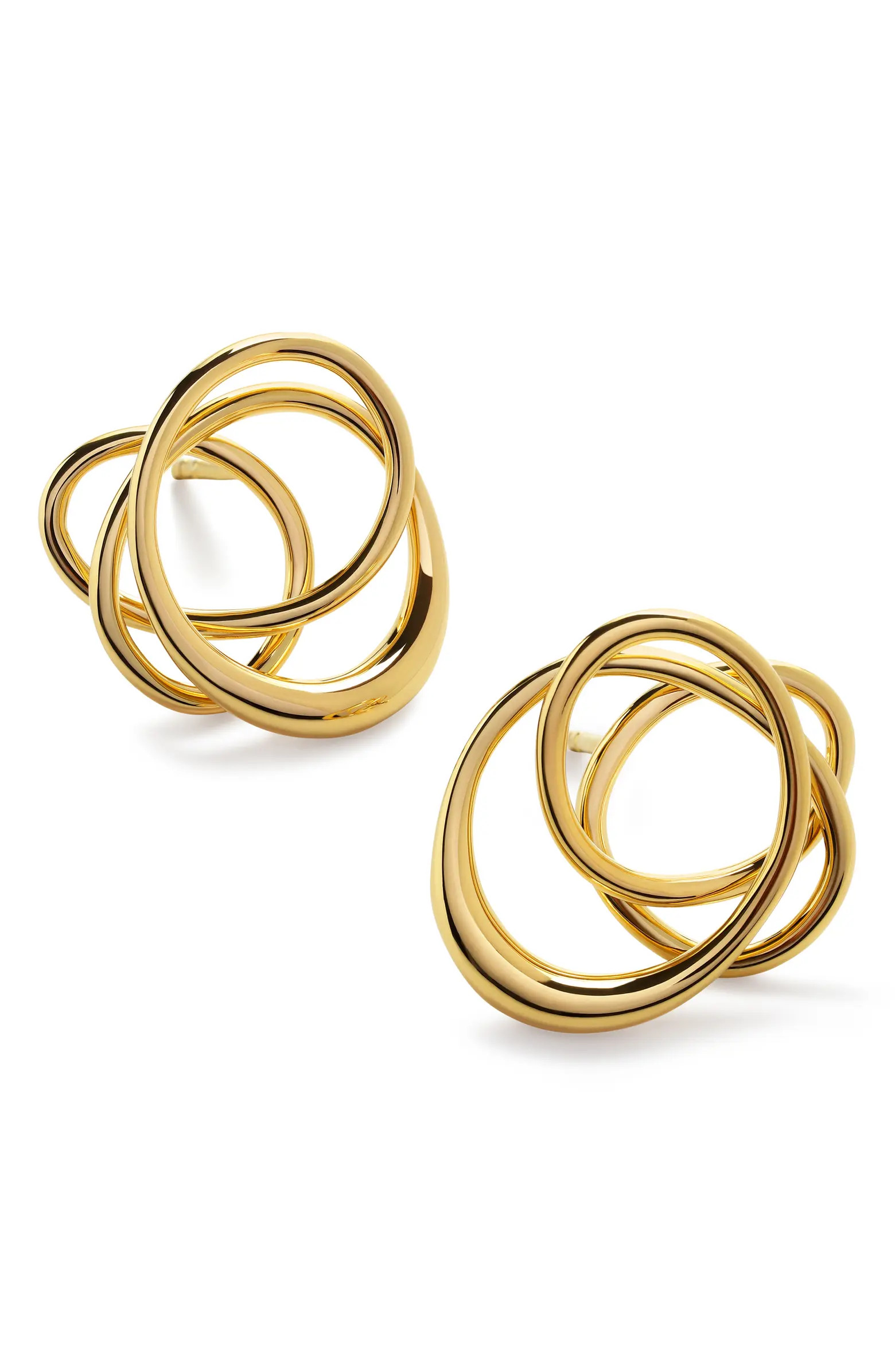 Monica Vinader Nura Wrap Stud Earrings | Nordstrom | Nordstrom