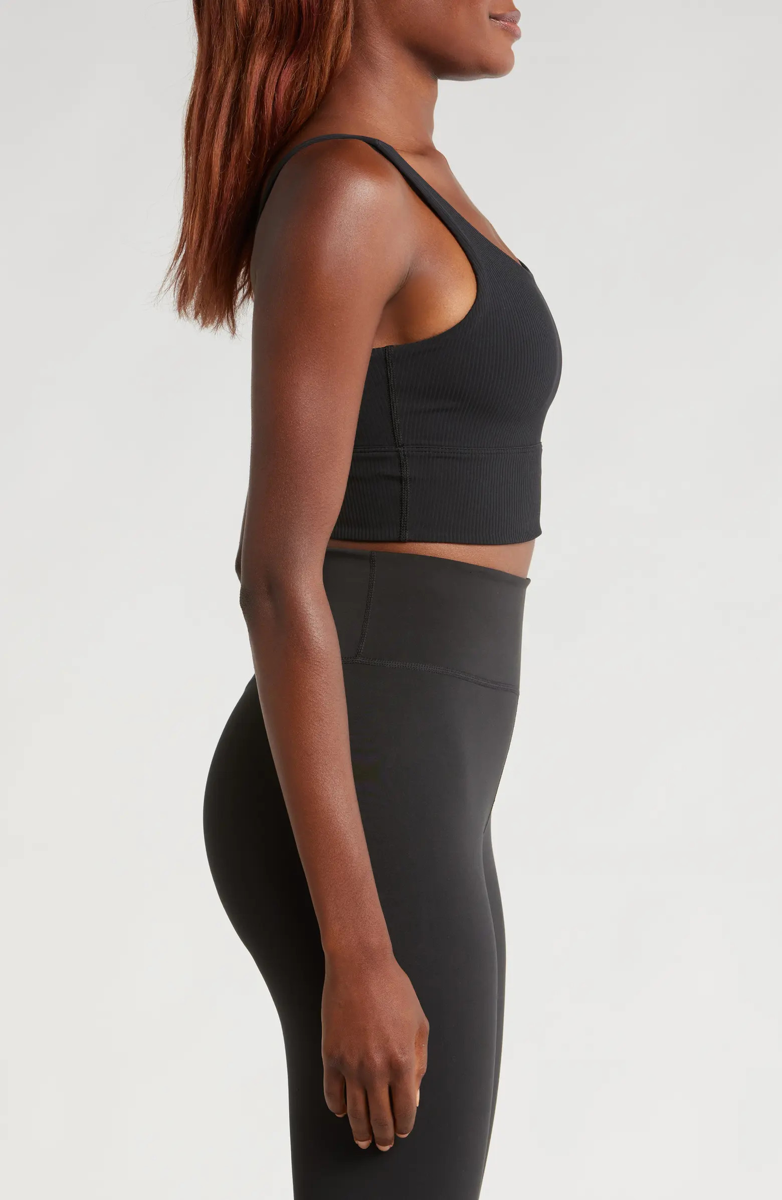 Nike Zenvy Rib Dri-FIT Longline Sports Bra | Nordstrom | Nordstrom