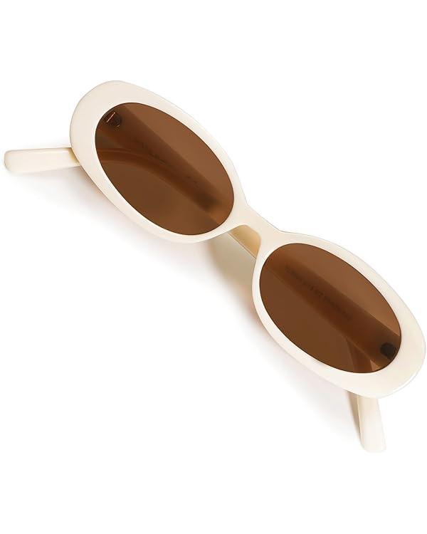 VANLINKER Polarized Retro Oval Sunglasses for Women and Men Small 90s Style VL9580 | Amazon (US)