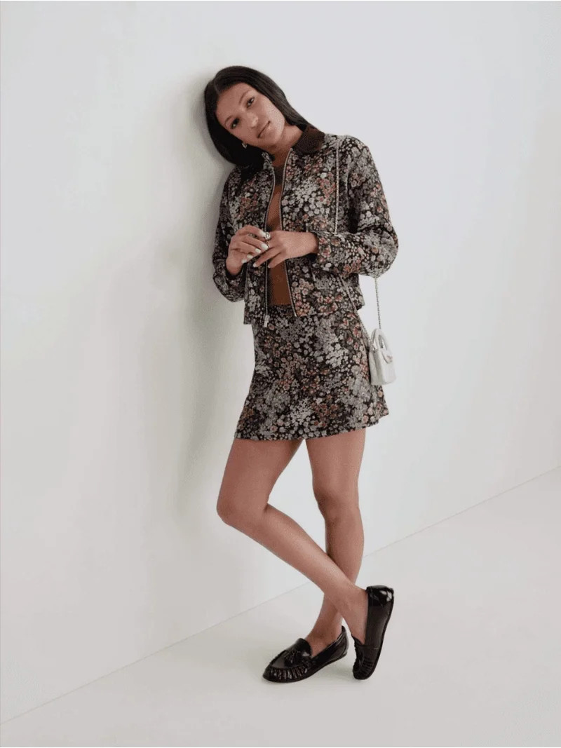 Free Assembly Women's and Women's Plus High-Rise Jacquard Mini Skirt, Sizes 0-28W | Walmart (US)