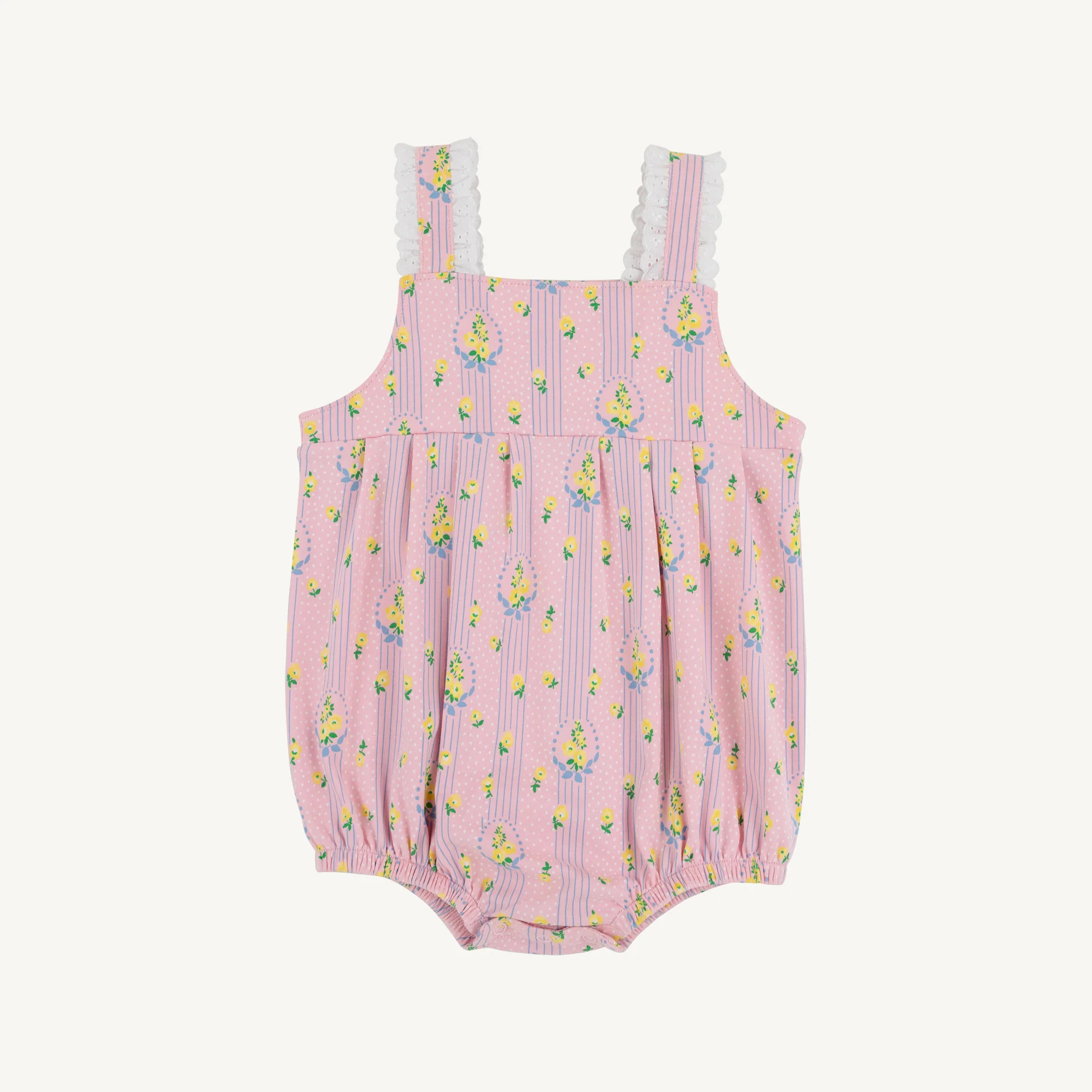 Color
      
      Central Park Posies with Worth Avenue White Eyelet | The Beaufort Bonnet Company