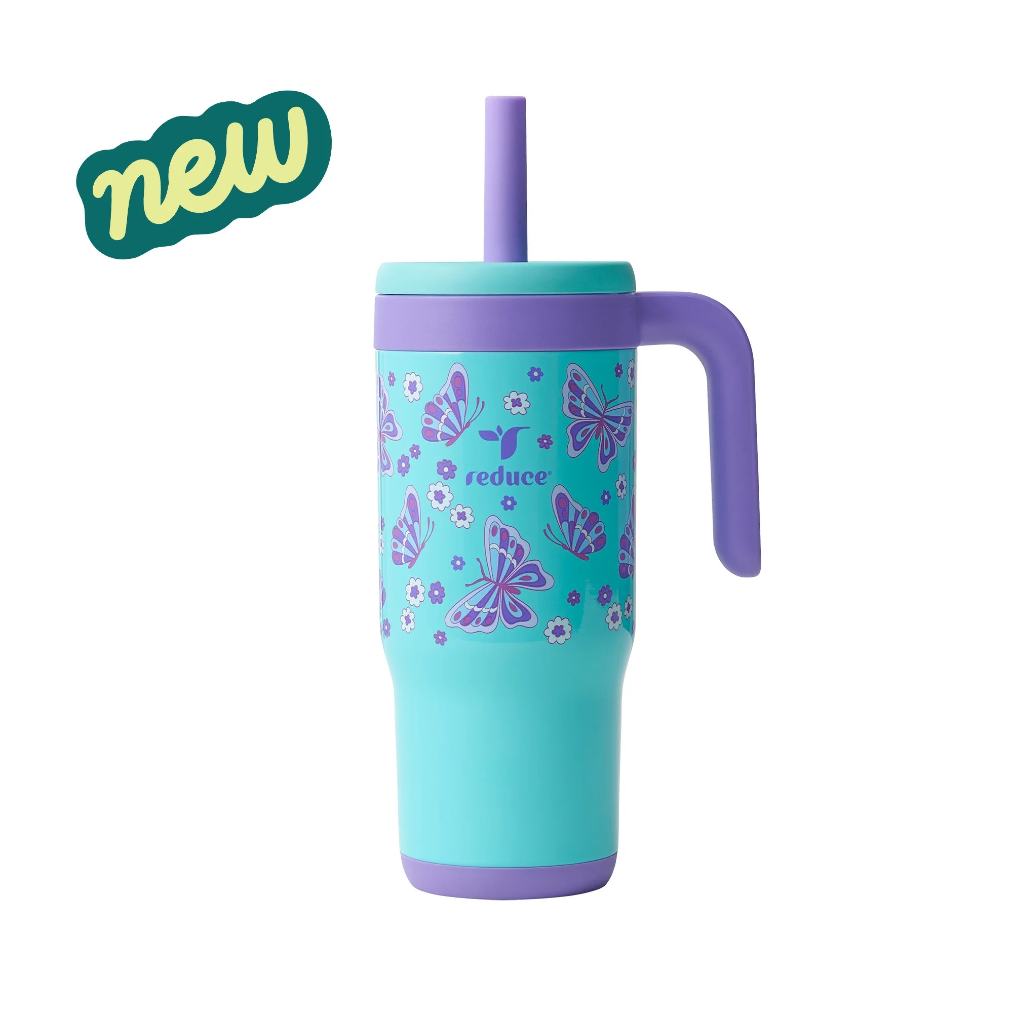 Reduce Chiller Kids 18oz Handled Tumbler with Spill-Proof Straw & Handle. Insulated Stainless Ste... | Walmart (US)