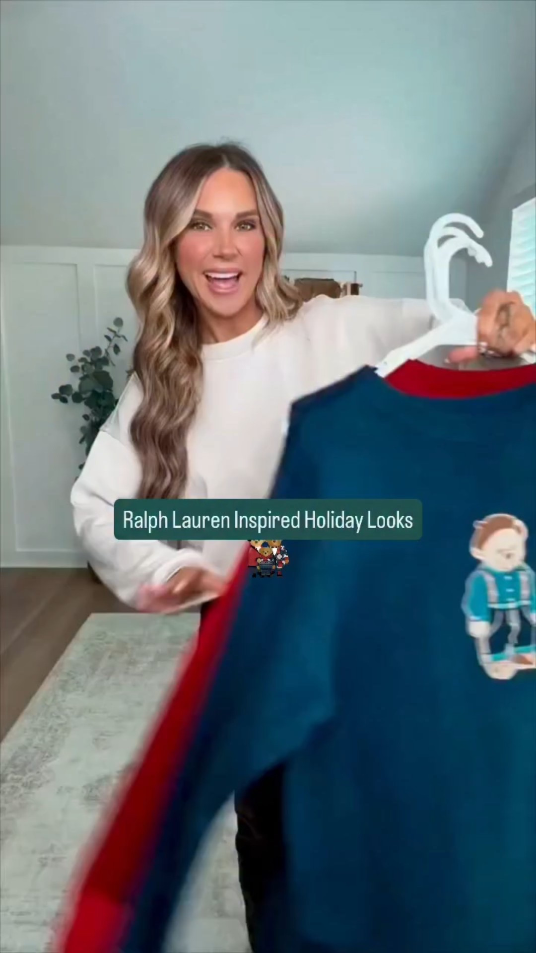 Look good and be on trend with these Ralph Lauren Holiday inspired looks! Here's a few super cute and easy holiday outfits and I'm linking some similar items since they're selling quick! I’m 5’6 139lbs size 6 wide leg jeans, size small in all dresses, size small bear sweater, size small red sweater with bow size. All shoes fit true to size 

 #LTKHoliday #LTKSeasonal #LTKFindsUnder100