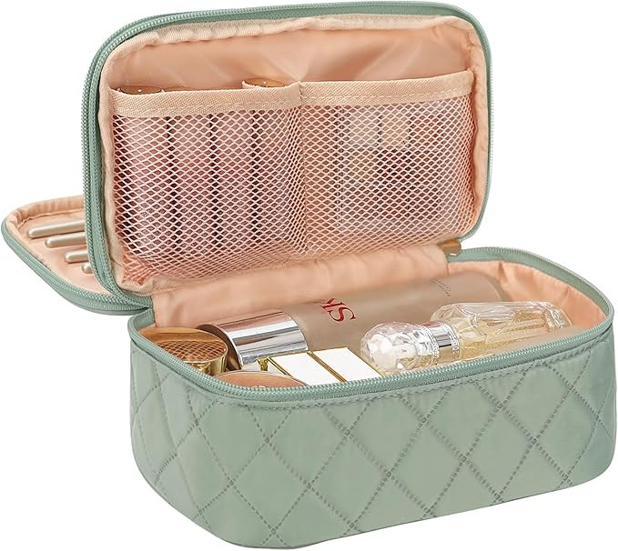 Relavel Small Makeup Bag, Travel Cosmetic Bag Make Up Pouch, Small Makeup Organizer Bag for Women... | Amazon (US)