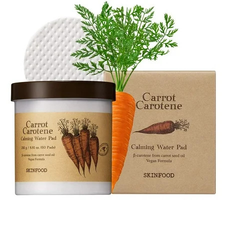 Skinfood Carrot Carotene, Calming Water Pad, 60 Pads | Walmart (US)