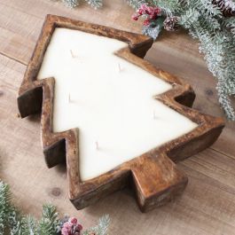 Country Grace Christmas Tree Wooden Candle | Rod's Western Palace/ Country Grace