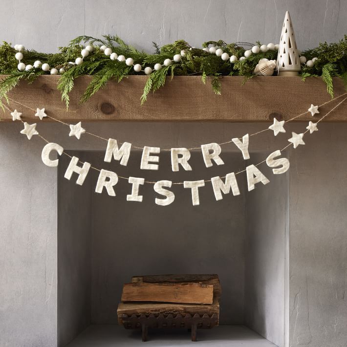 Merry Christmas Garland | West Elm (US)