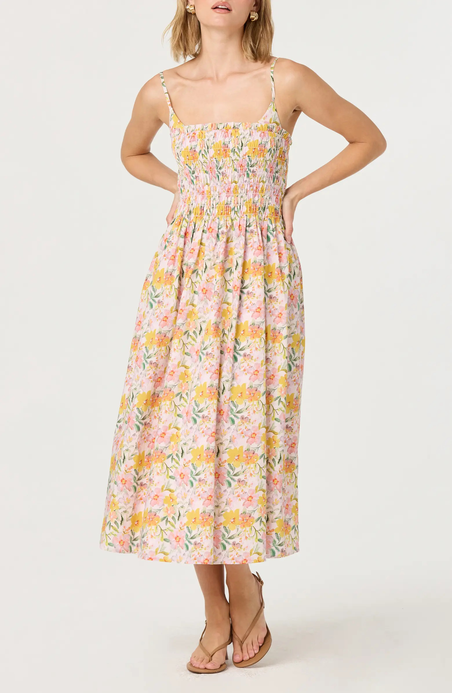 Floral Print A-Line Dress | Nordstrom