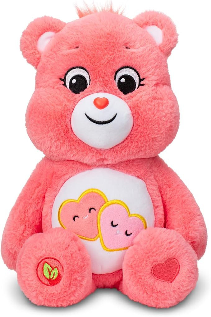 Care Bears 14" Love-A-Lot Bear Plushie - Medium Size - Pink Plush for Ages 4+ – Perfect Stuffed... | Amazon (US)