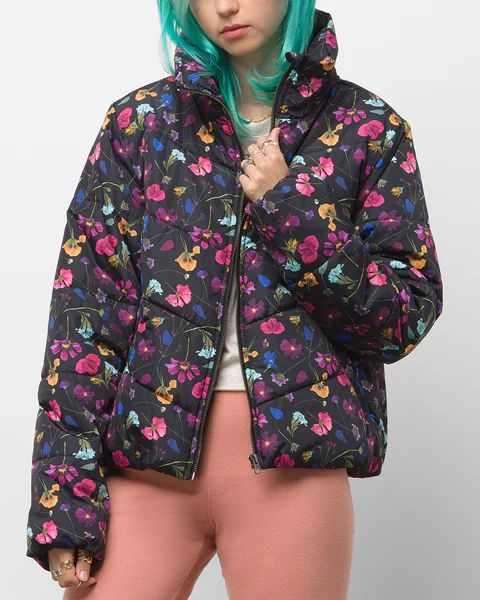 Foundry Printed Puffer - Pressed Floral | ban.do