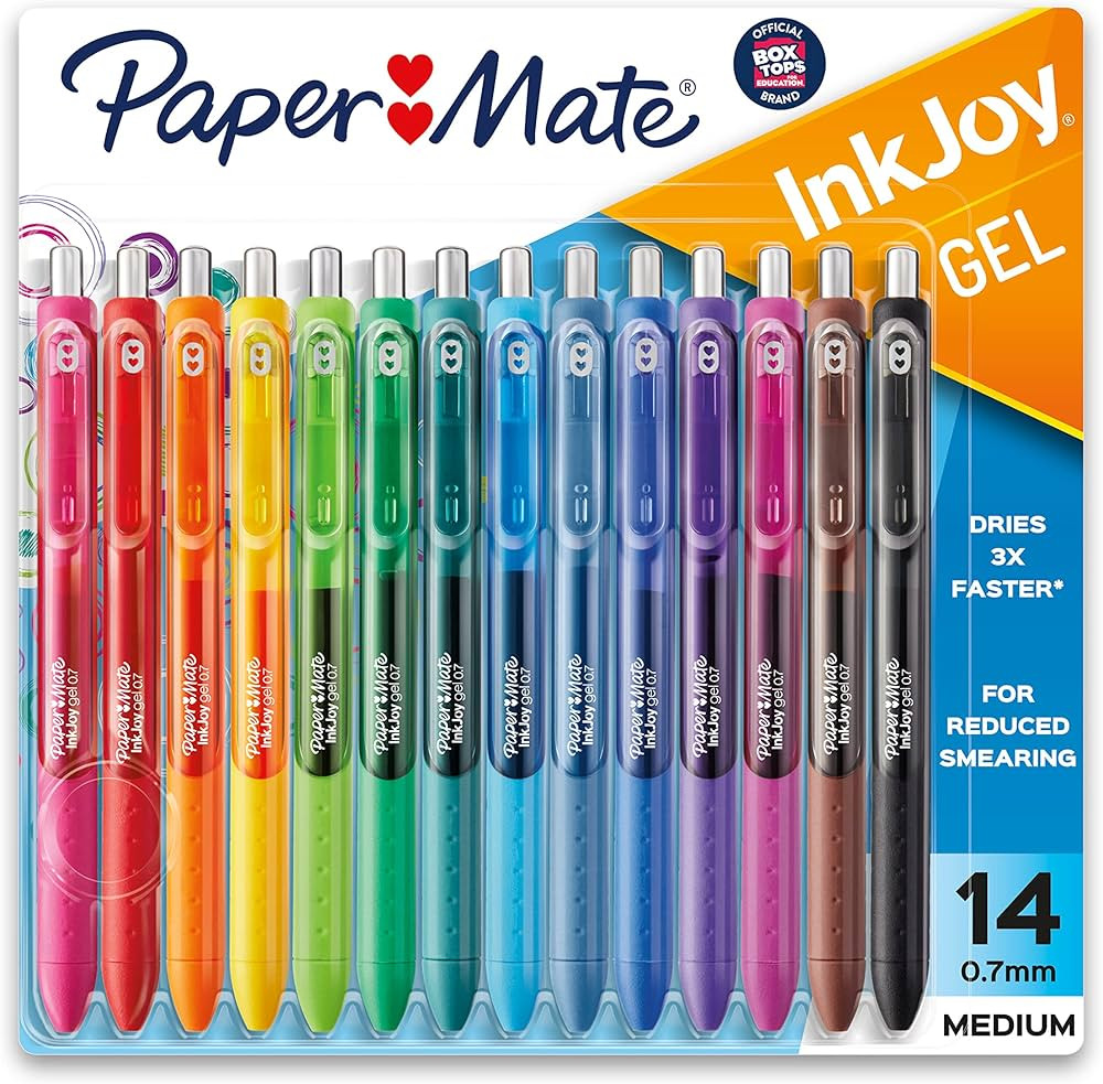 Paper Mate® Gel Pens | InkJoy® Pens, Medium Point, Assorted, 14 Count | Amazon (US)