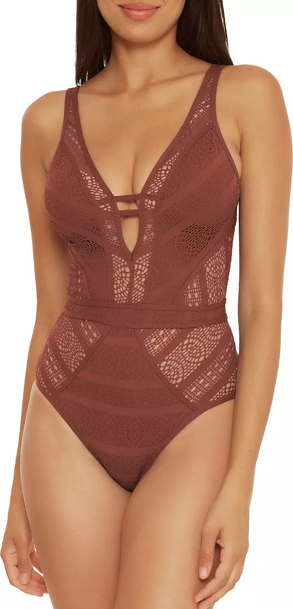 Becca Women's Color Play Crochet Plunge One Piece | Dick's Sporting Goods | Dick's Sporting Goods