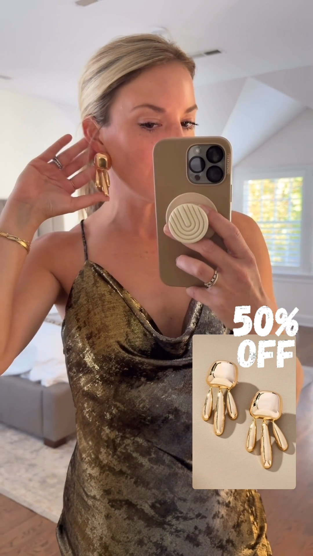 Earrings 50% off and under $20
*size small dress 

#LTKSaleAlert #LTKFindsUnder50